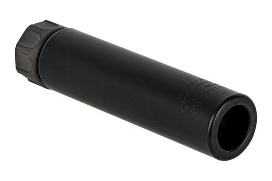 The SureFire SOCOM Trainer 5.56 Muzzle Device features a black Cerakote finish